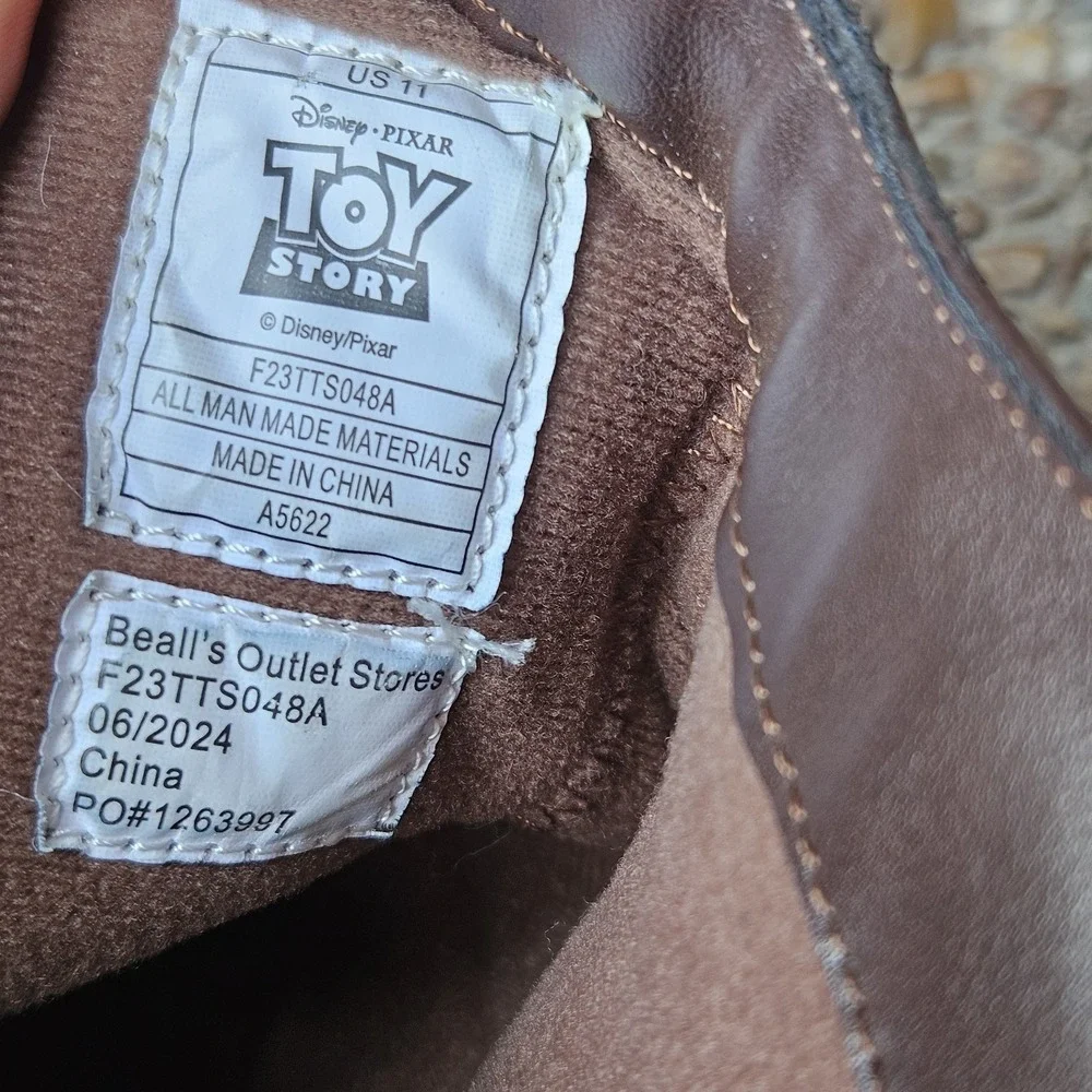 Disney‎ Pixar Toy Story Woody Bullseye Toddler Cowboy Boots Size 11 Brown